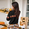 Women's Black Pumpkin Round Neck Long Sleeve Sweater - Cupshe - 2 of 4
