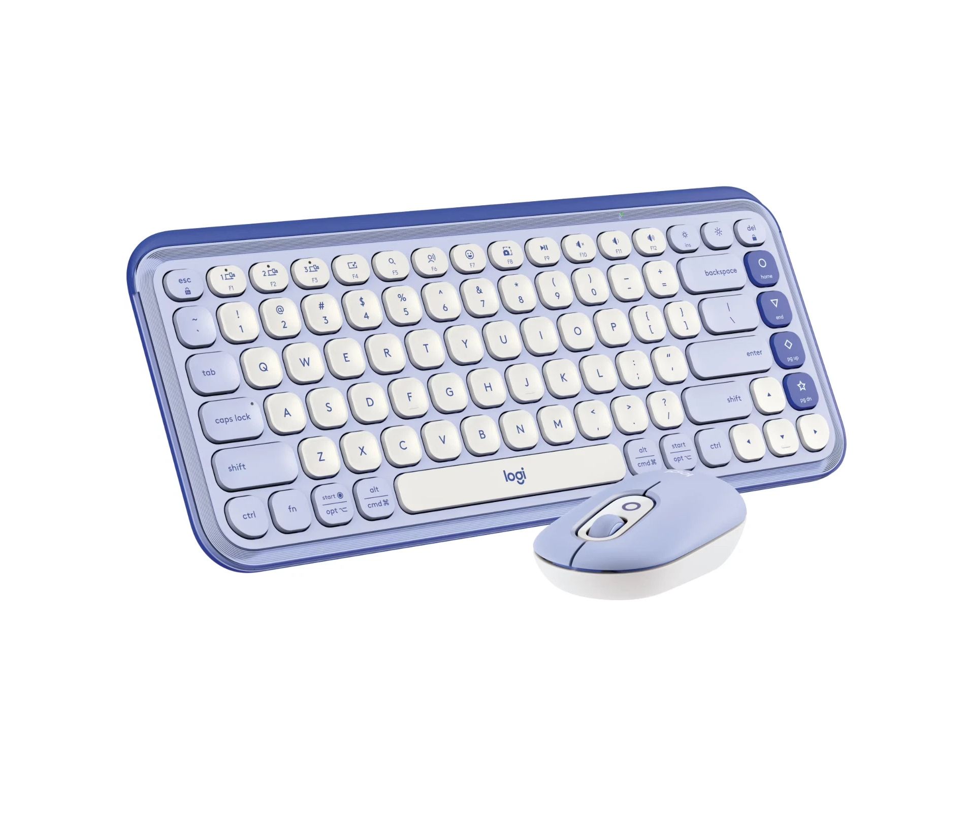 Logitech POP ICON Combo, Bluetooth Keyboard and Mouse Combo, Comfortable Typing, programmable Keys