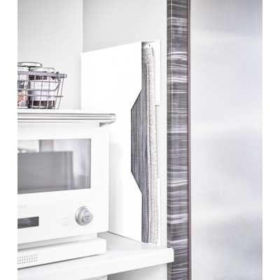 Slim White Magnetic Steel Placemat Organizer
