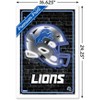 NFL Detroit Lions - Neon Helmet 23 Poster