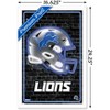 Trends International NFL Detroit Lions - Neon Helmet 23 Framed Wall Poster Prints - 3 of 4