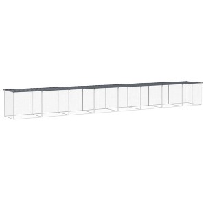 vidaXL Chicken Cage Anthracite Galvanized Steel Large Durable - 1 of 4