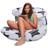 27" Coronado Lounger Canvas Bean Bag Chair - Posh Creations - 4 of 4