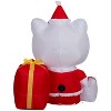 Gemmy Christmas Airblown Inflatable Hello Kitty w/Presents Scene , 4 ft Tall, White - 4 of 4