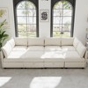 129" Modular L-shaped Sectional Sofa with Storage Seat, 8-piece Free Combination - 2 of 4
