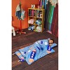 EVERYDAY KIDS Toddler Nap Mat –Outer Space Adventure– Soft Microfiber, Rollup with Handle & Pillow, for Preschool, Daycare, or Travel -Ages 2-6 years - 2 of 4