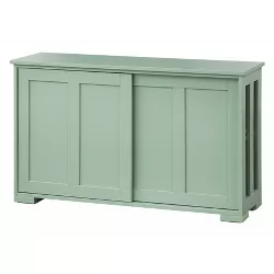 Pacific Stackable Cabinet with Sliding Doors Mint Green - Buylateral