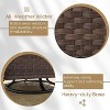 Layinsun 5 Pieces Wicker Patio Furniture Set, Luxury Outdoor Conversation Set with High Back Swivel Rocker Chairs - 4 of 4