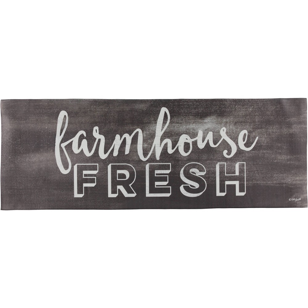 Photos - Area Rug 55" x 19" Farmhouse Fresh Kitchen Runner Rug - J&V Textiles