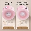 Vacuum Magnetic Phone Holder, Foldable & Portable Stand with Strong Suction Cup for Car, Home & Office Pink - 3 of 4