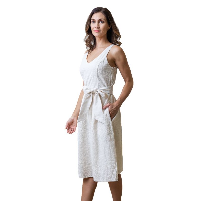 Hope & Henry Womens' A-Line Dress with Sash, 1 of 7