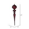 Vickerman 27" Matte Glitter Onion Finial Ornament - 2 of 2