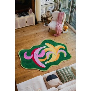 Lany Space Maggie Stephenson Funky Dancing Bananas Rug - 1 of 4