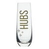 Totalee Gift Wifey/Hubs Champagne Glass Set of 2 Glass Clear 18 oz - 3 of 3