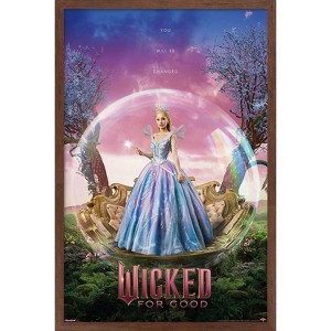 Trends International Wicked: For Good (2025) - Glinda Upland "W" Diptych One Sheet Framed Wall Poster Prints - 1 of 4