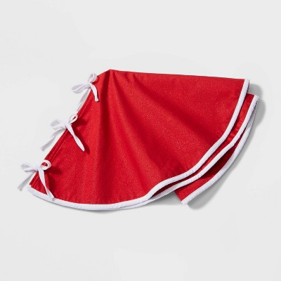 34in Reversible Christmas Tree Skirt Red - Wondershop™