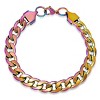 Steeltime24" and 8"  Men's multi colored ip stainless stseel cuban link set - 3 of 4