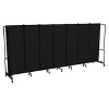 Hampden Furnishings Otis Collection Portable 7 Panel Room Divider - 4 of 4