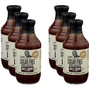 G Hughes BBQ Sauce Sugar Free Maple Brown - Case of 6 - 18 oz - 1 of 4