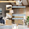 Racxily Furniture Style Cat litter box Cat house With Sisal Scratching Door Charging Socket Cat Friendly Furniture - 3 of 4