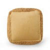 Sapphtopaz Modern Square Ottoman with Chenille Upholstered Fun and Colorful Pouf with Cozy Texture Plush Foot Stools for Living Room,Bedroom - 2 of 4