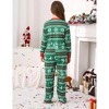 Matching Christmas Pajamas Front Zipper One Piece Pajamas Fleece-Lined Holiday Pajamas Pocket Sleepwear Matching Christmas Jammies - 3 of 4