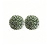 Artificial Topiary Balls - Set of 2 Red Rose Decor with Hanging Chains and Zip Tiles - Indoor/Outdoor Use - 2 of 4