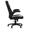 Simple Relax Adjustable Height Executive Office Chair in Black and White - 3 of 4