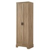 TiramisuBest Grey Bathroom Cabinet Triangle Corner Storage Cabinet with Adjustable Shelf Modern Style MDF Board - 4 of 4