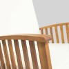 Abbottsford 3pc Acacia Wood Rocking Chairs and Side Table Set - Brown/Cream - Christopher Knight Home: Weather-Resistant Outdoor Seating - 4 of 4