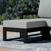 WestinTrends Montara Outdoor HDPE Patio Ottoman with Waterproof Olefin Cushions - 2 of 4
