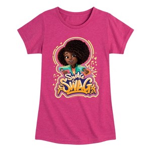 Girls' - Karma's World - Swag Is Swag Fitted Short Sleeve Graphic T-Shirt - 1 of 4