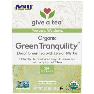 Green Tranquility Tea by Now Foods  -  24 Bags - 1 of 2