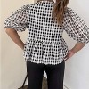Women's Cara Cotton Poplin Tie Gingham Top - Sofie the Label - 3 of 4