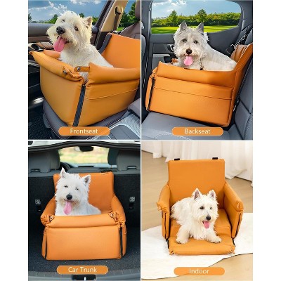 TruAIR Foldable Dog Car Seat Ð Booster Travel Bed for Medium Pets