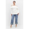 Women's Plus Size Talia Jacket - ivory | CITY CHIC - 2 of 4