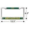 North Dakota State NDSU Bison Logo Full Size Standard License Plate Metal Frame - 4 of 4