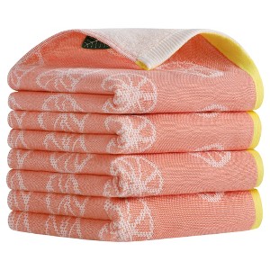 REGALWOVEN Cotton Soft Absorbent Decorative Lemon Fruit Pattern Hand Towel 13" x 29" - 1 of 4
