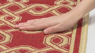 Handmade Brown and Creme Geometric Tufted Rug