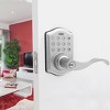 Honeywell Electronic Entry Lever Door Lock- Satin Nickel: Keyed Front Door Handle, Steel & Plastic, Requires 4 AA Batteries - 3 of 4