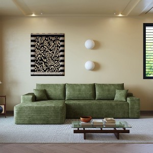 PAGED Cloud Sectional Couch, Modern Modular Sofa with Deep Seat, Upholstered Couches with Chaise for Living Room - 1 of 4