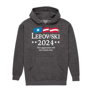 Men's - The Big Lebowski - Presidential Candidate Lebowski 2024 Graphic Fleece Pullover Hoodie - 1 of 4