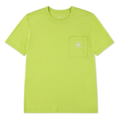 Converse Boys' Short Sleeve Slub Jersey Pocket T-Shirt - Green S — фото 3