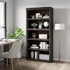 Tier Bookcase, Farmhouse Book Shelf with Storage Open Display Bookshelves - 4 of 4