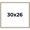 PosterPalooza | 30x26 Thin Barnwood Picture Frame, UV Acrylic, 2 Finishes - Grey and Black - 2 of 4