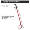 Cant Hook, 61'' Logging Tool with Rubber Grip - Adjustable Hook (Max 19'' Opening) Felled Log Roller for Firewood & Timber Work - 2 of 4