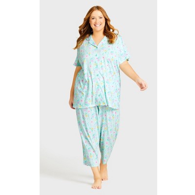 Avenue Button Up Sleep Top