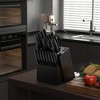Itopfox 21-Piece Kitchen Knife Set with Block, Dishwasher Safe German Stainless Steel Knives with Built-in Sharpener, Black Knife Block Set - 4 of 4