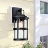Industrial Matte Black Metal Wall Sconce (2-Pack) - 3 of 4