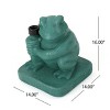 Maggift Animal Umbrella Base, Frog Design Umbrella Base with Adapter, Cute Design, Suitable for Patio, Yard, Poolside, Green, 14"*14"*16" - 2 of 4